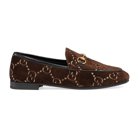 gucci velvet loafers women